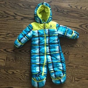 Plaid Baby Snowsuit